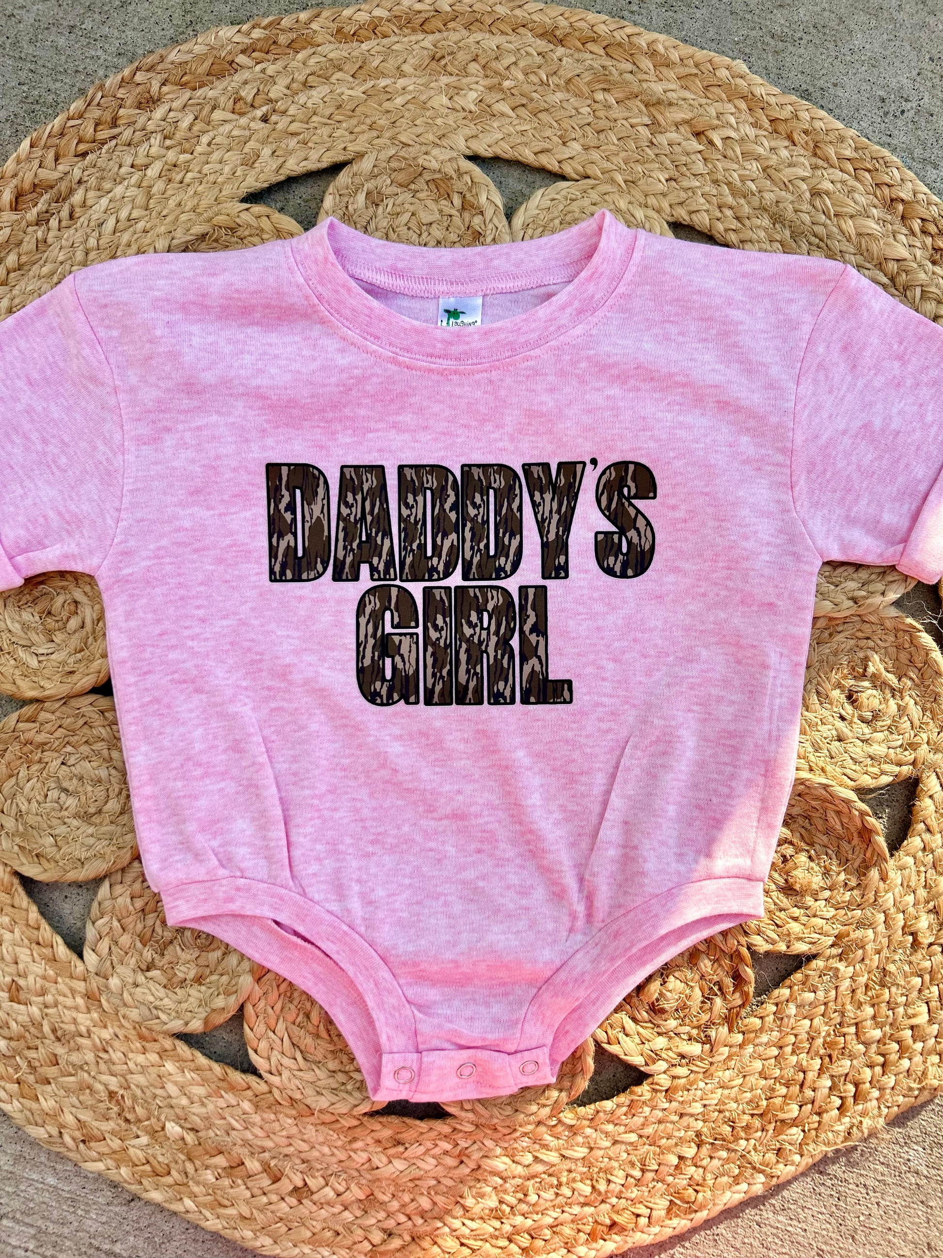 Dark Camo Daddy’s Girl Pink Bubble