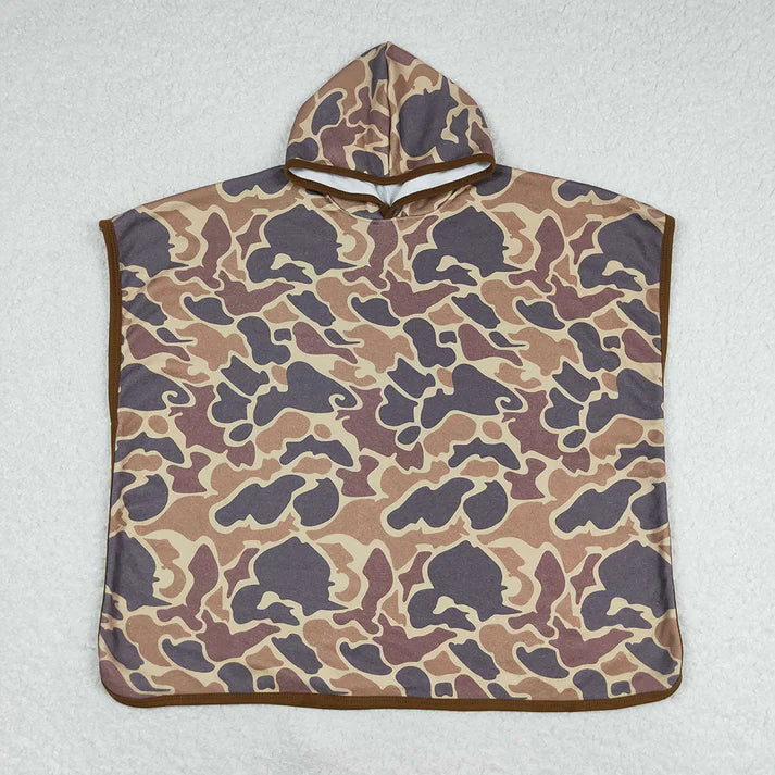 Brown Camo Hooded Towel