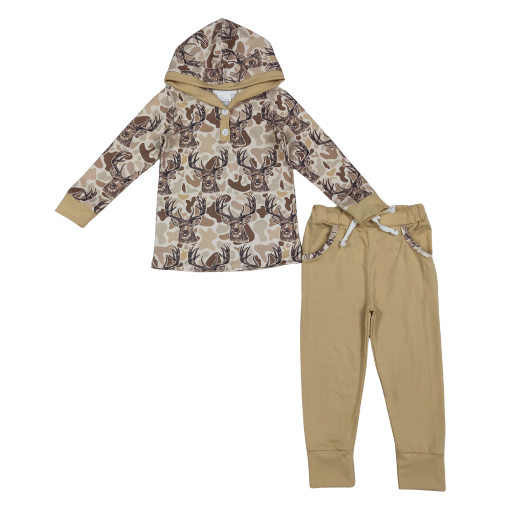 Deer Camo Hoodie Set