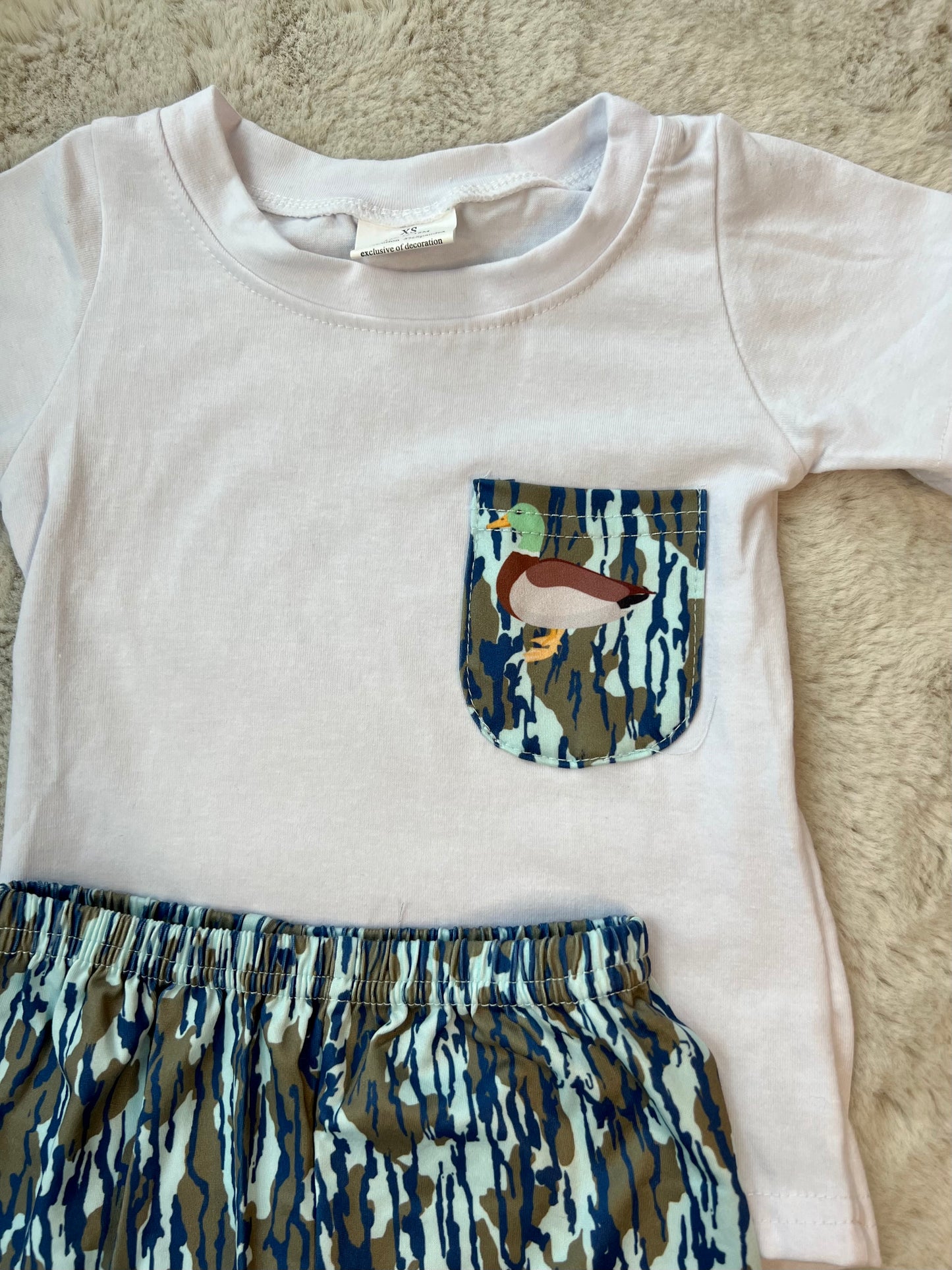 White/Blue Mallard Camo Set