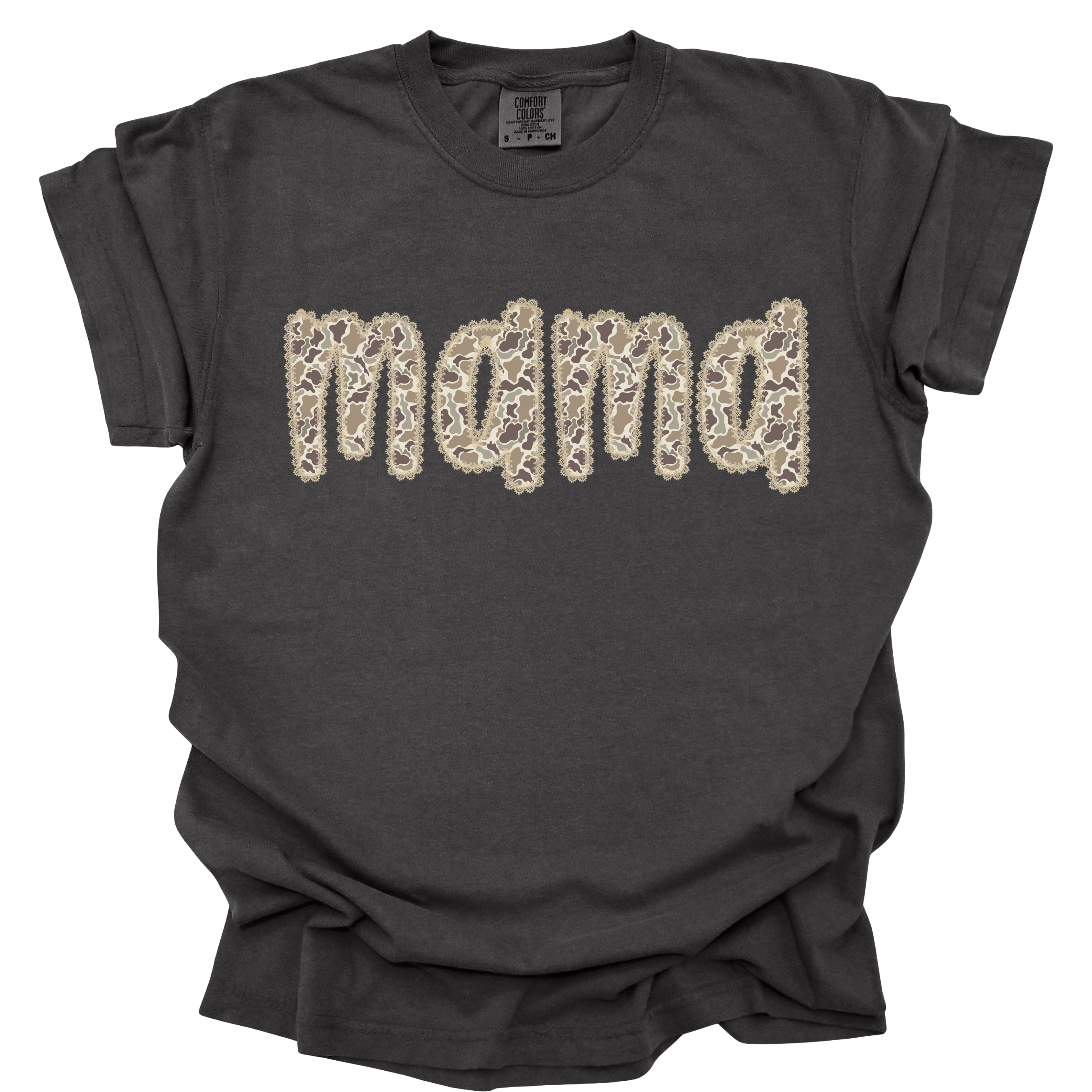 Lace Camo MAMA Tee