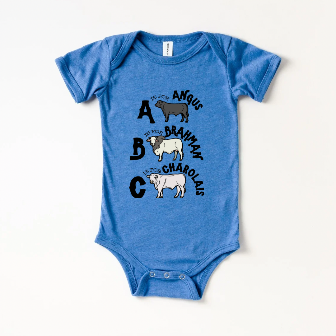 ABC Cows Onesie