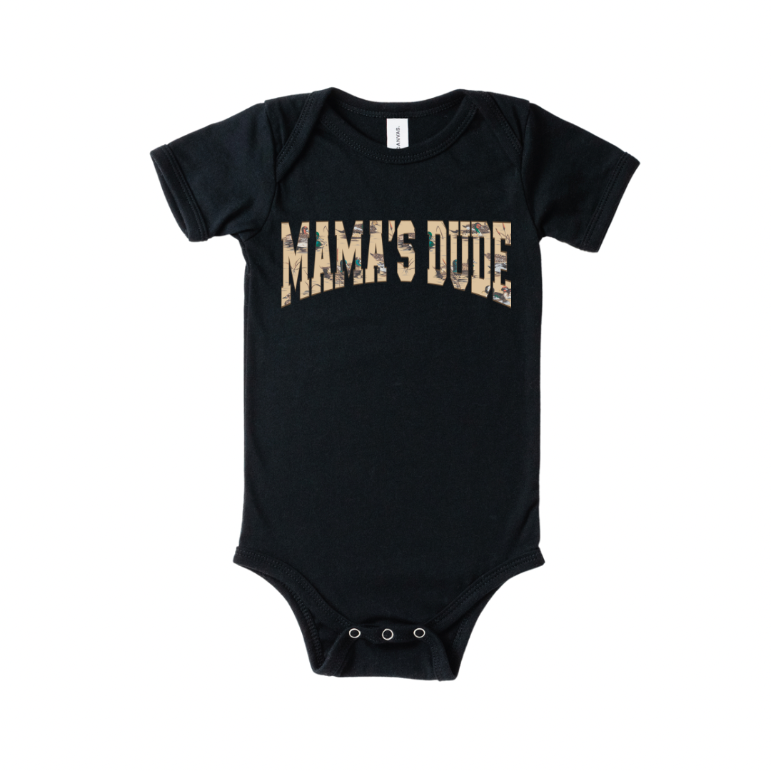 Mama’s Dude Onesie - Black