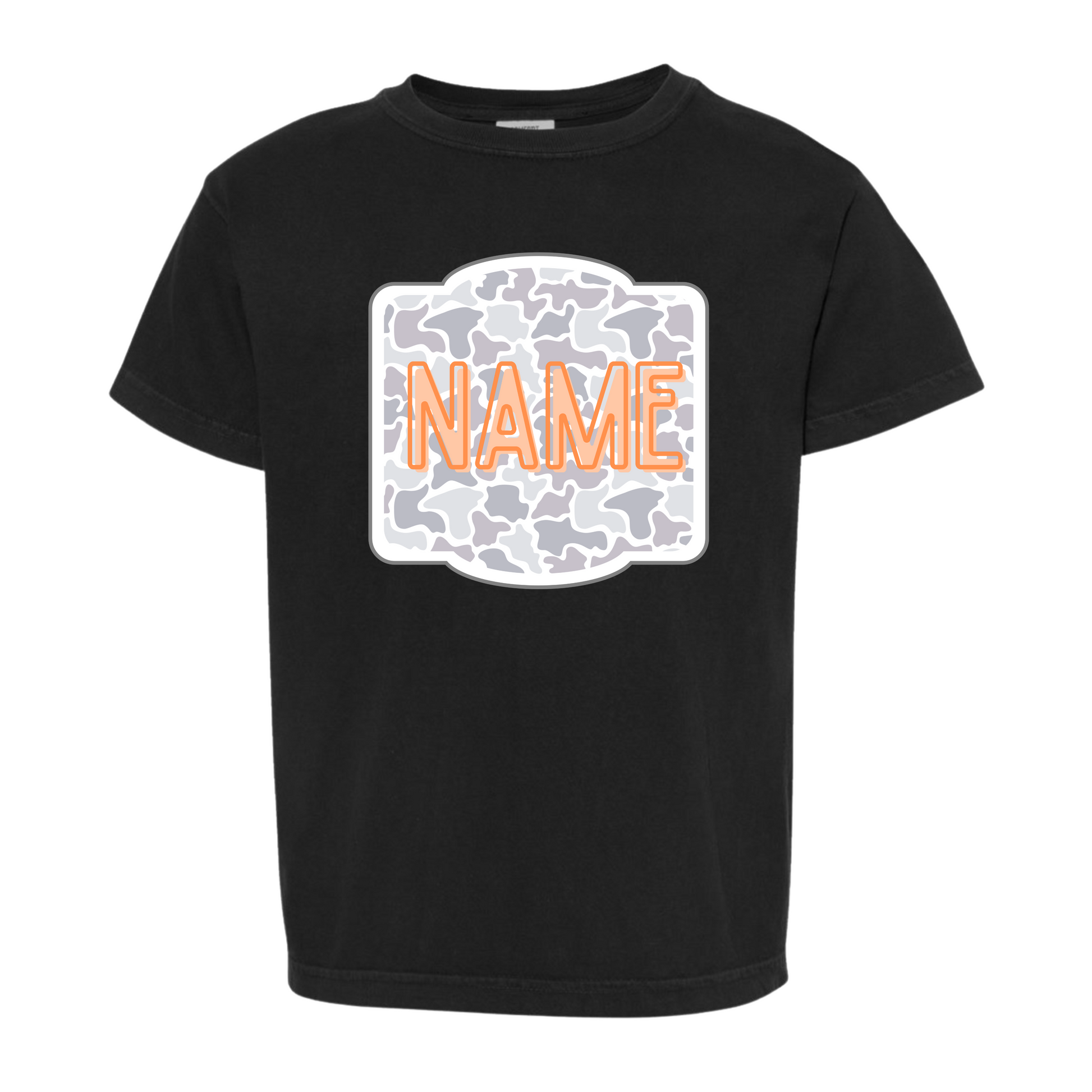 Light Camo Name Plate Tee - Custom
