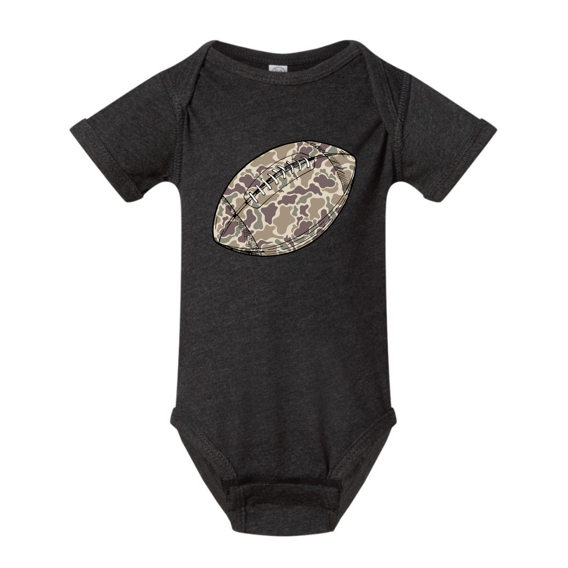 Camo Football Onesie - Smoke