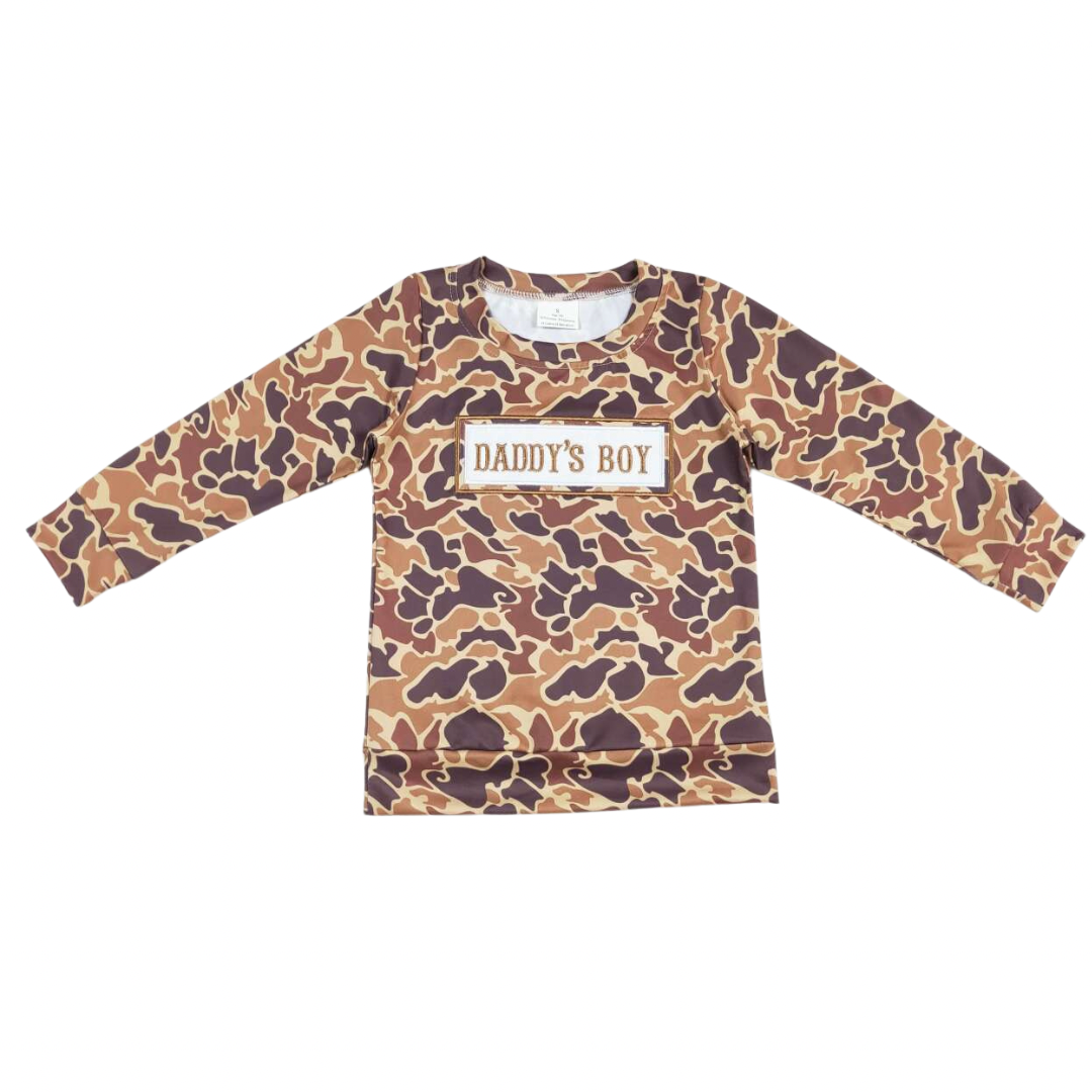 Embroidered Daddy’s Boy long Sleeve Top