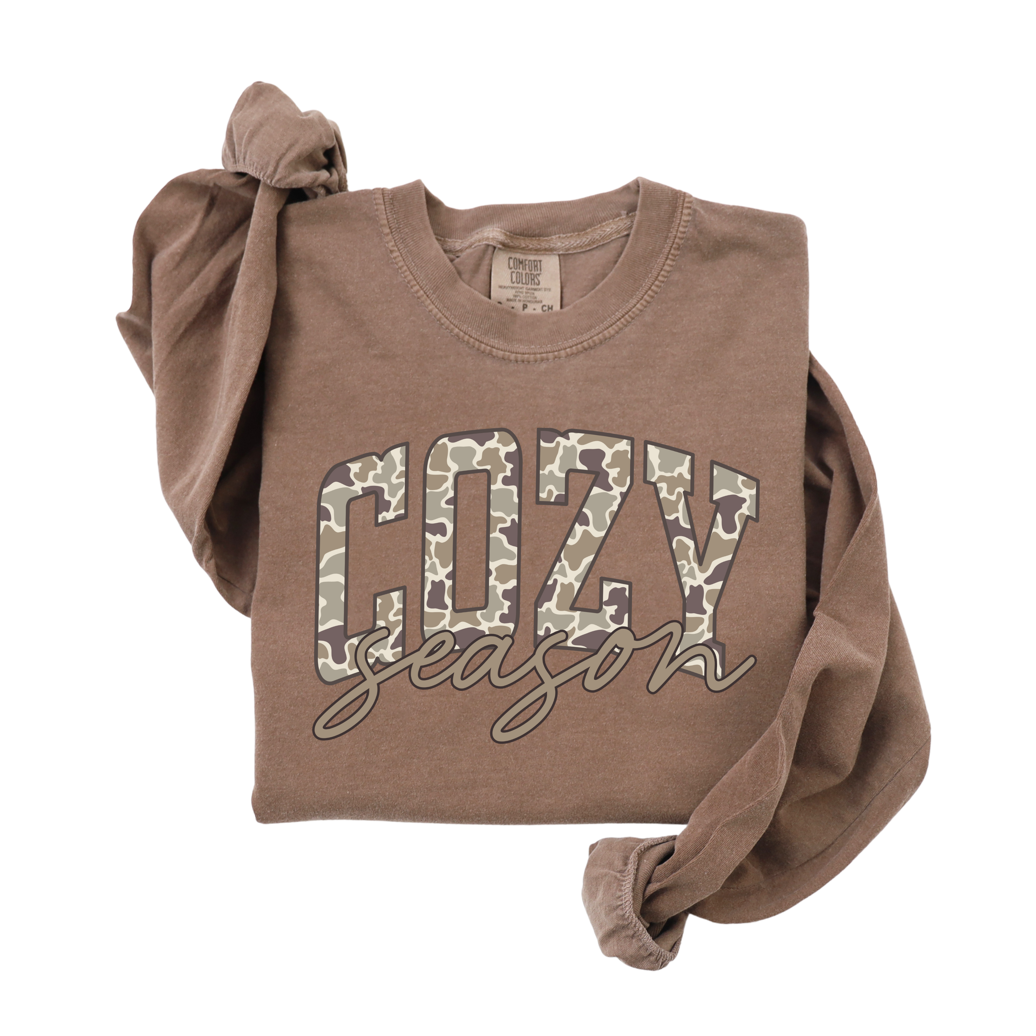 Camo Cozy Season Long Sleeve - Espresso