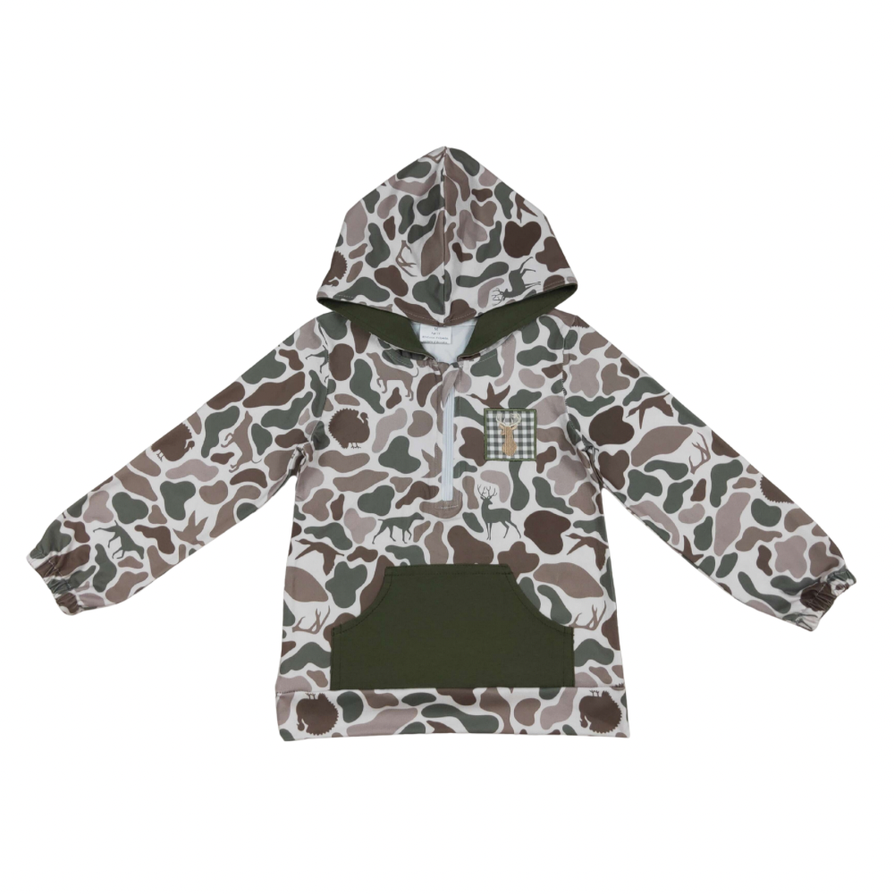 On The Hunt Camo Deer Hoodie