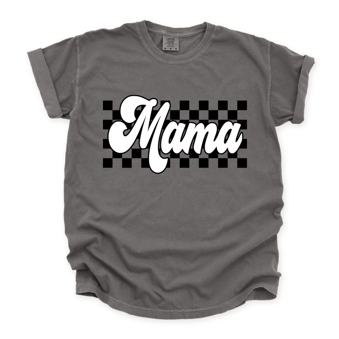 Checkered Mama Comfort Colors Tee