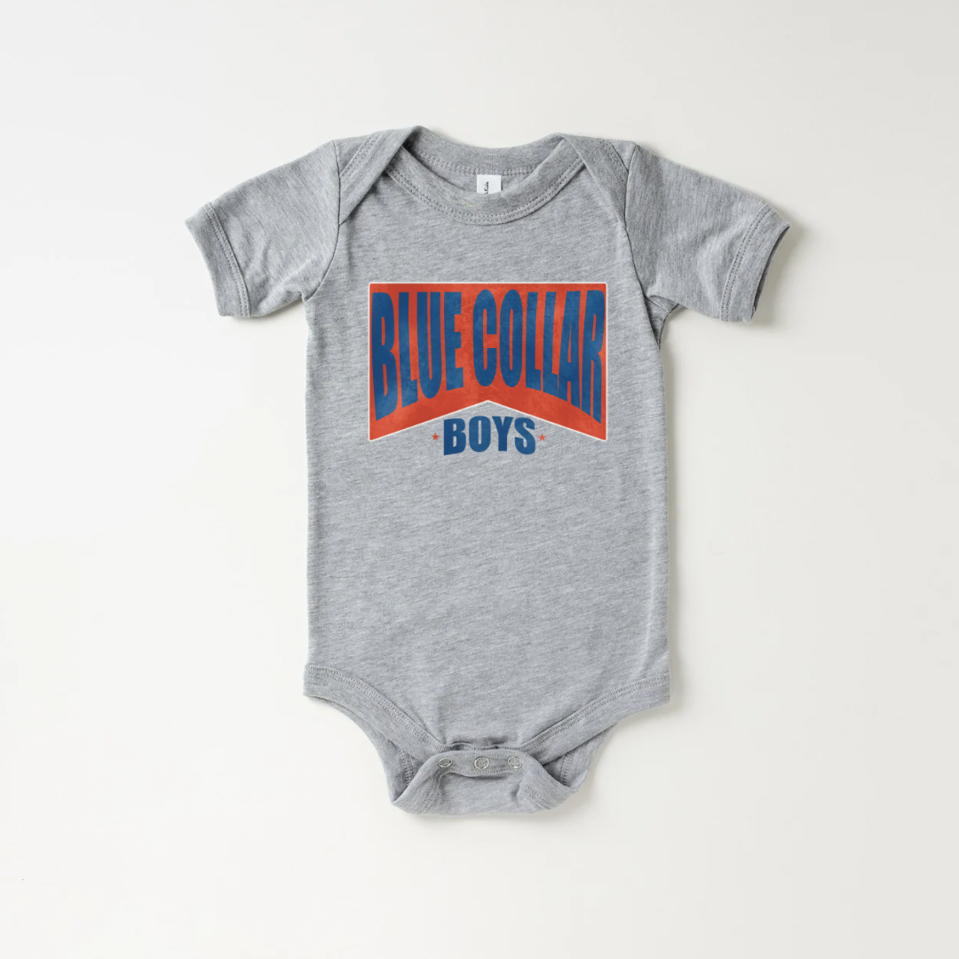 Blue Collar Boys Onesie