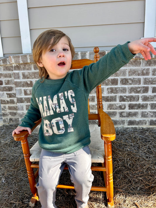Mama’s Boy Duck Print Crewneck