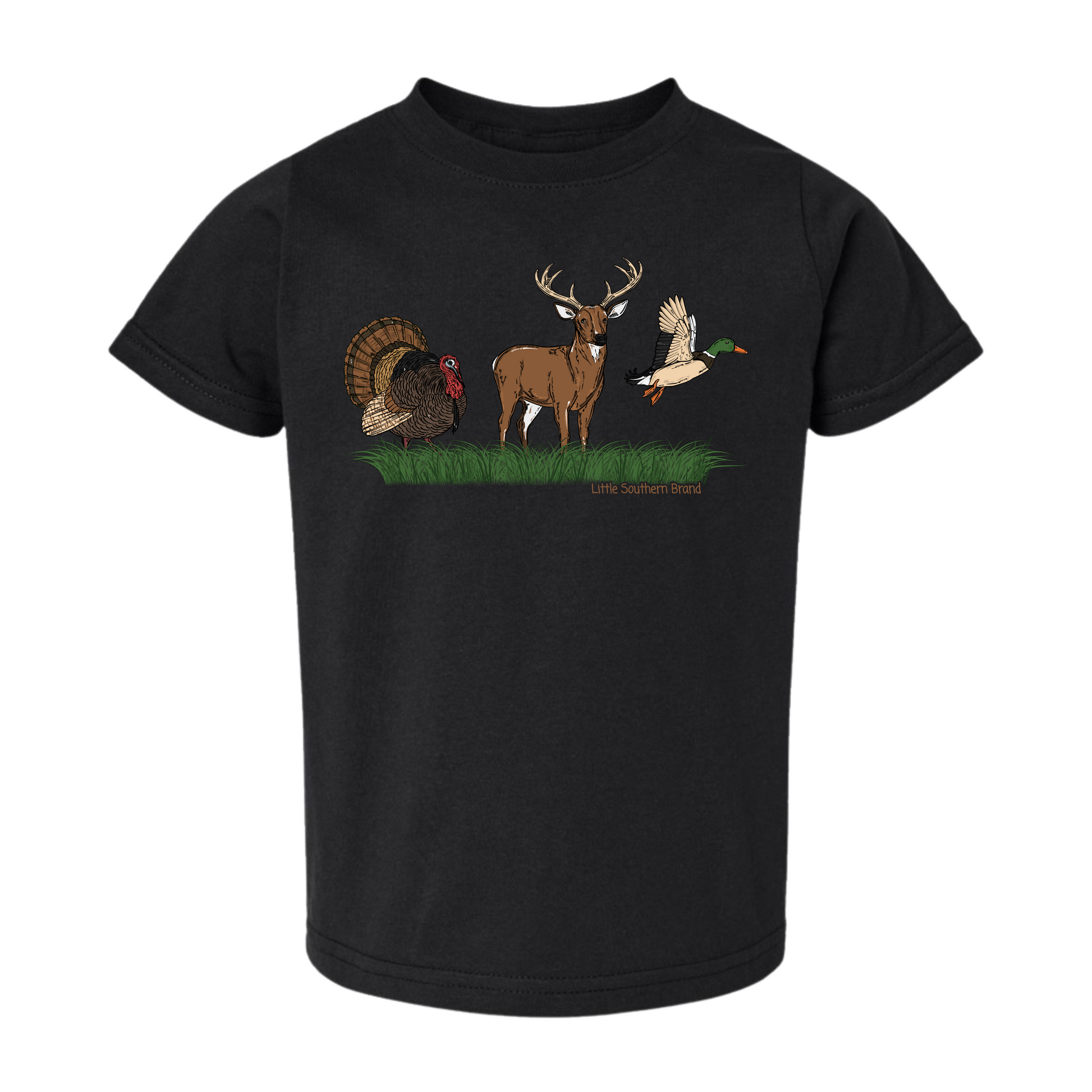 Duck, Turkey, Deer Short Sleeve - Black
