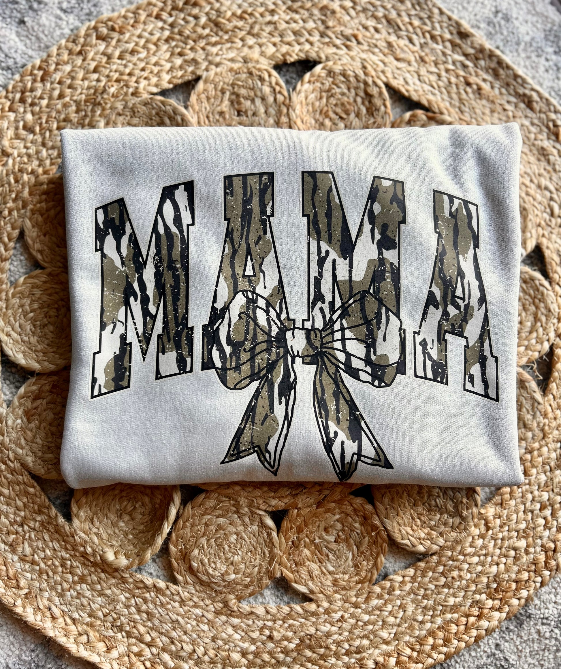 Bottomland Mama Bow Crewneck - Gildan