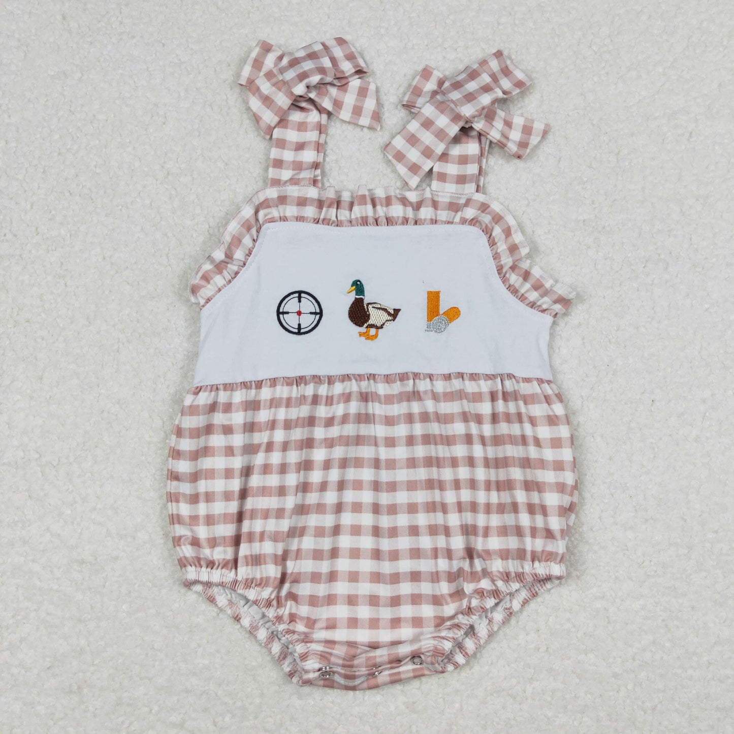 Girls Embroidered Duck Hunting Bubble