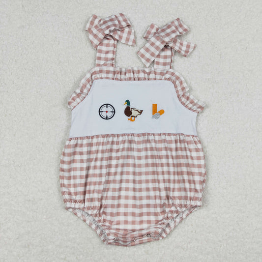 Girls Embroidered Duck Hunting Bubble