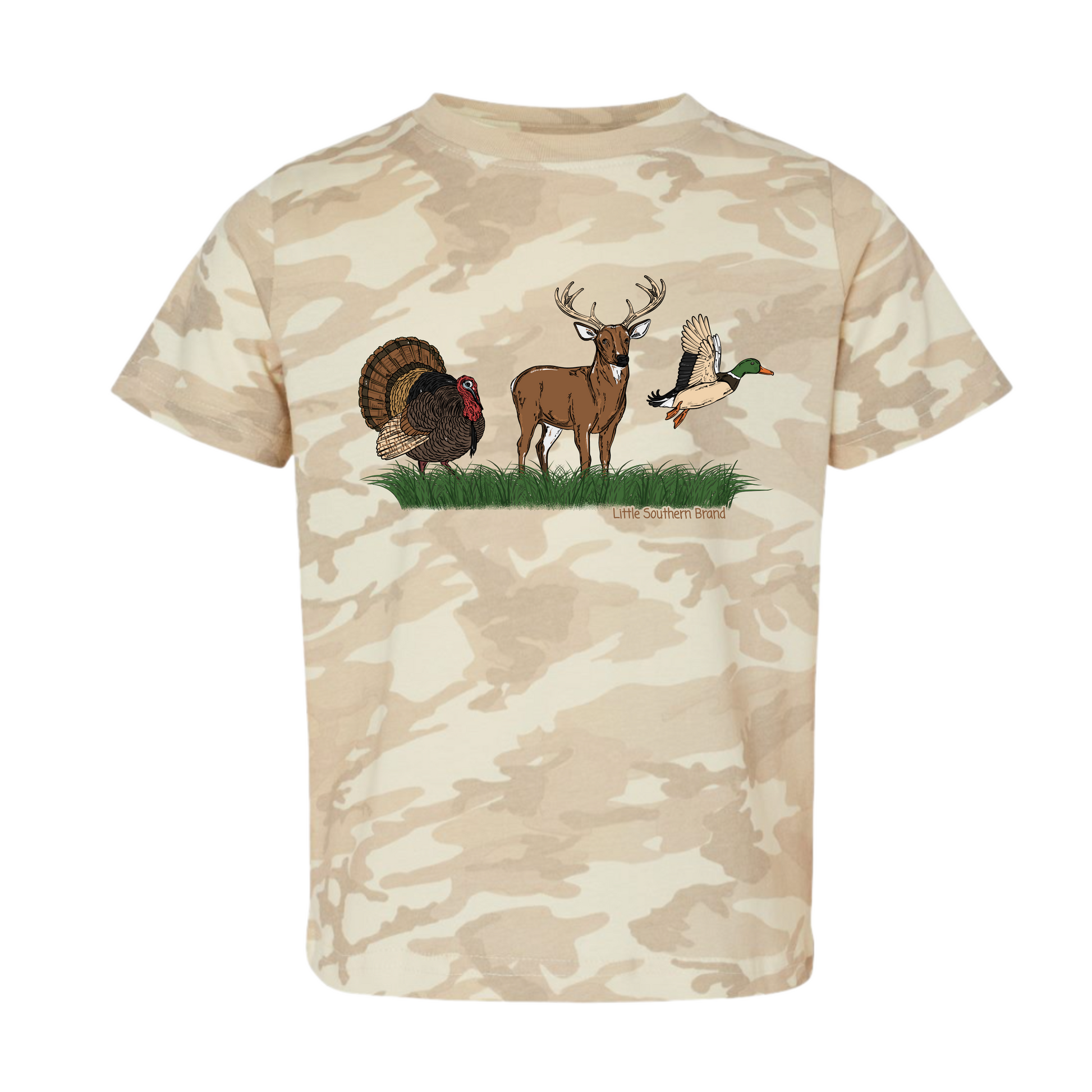 Duck, Turkey, Deer Short Sleeve - Natural Camo