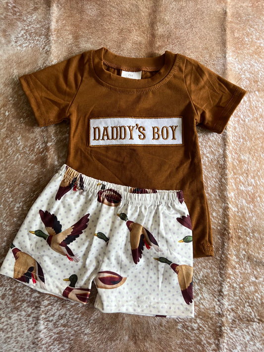 Embroidered Daddy’s Boy Set
