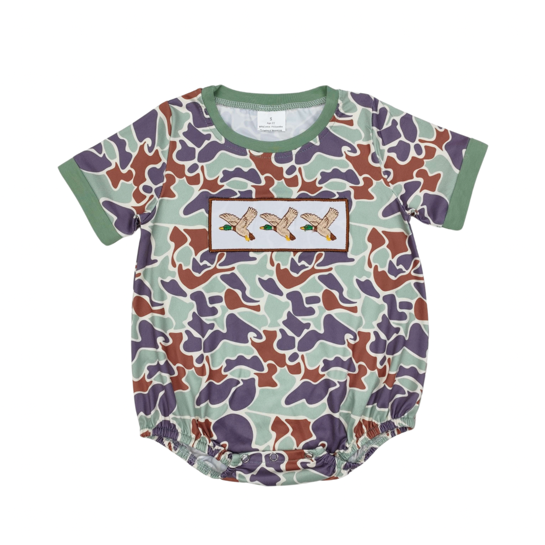 Embroidered Ducks Camo Bubble