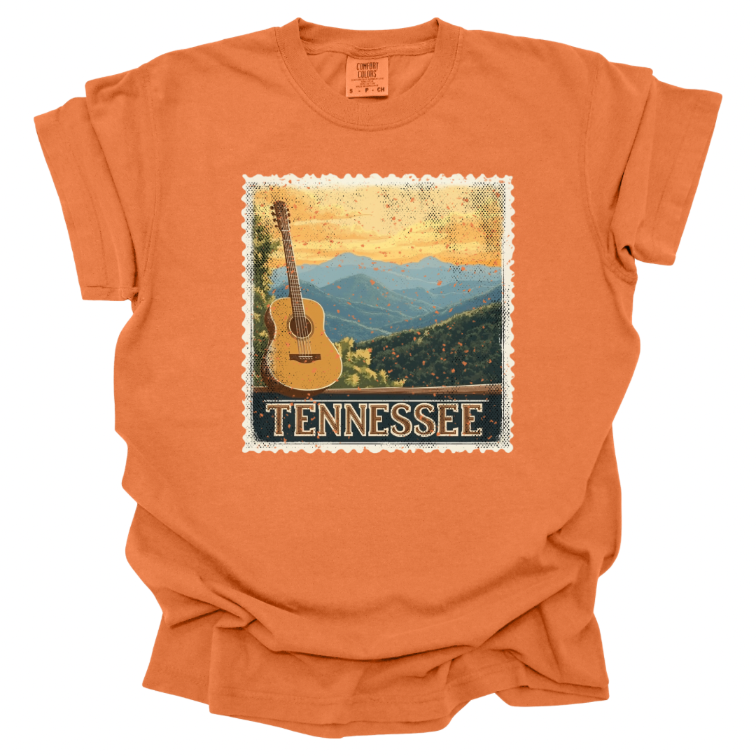 Tennessee Stamp Shirt - Burnt Orange