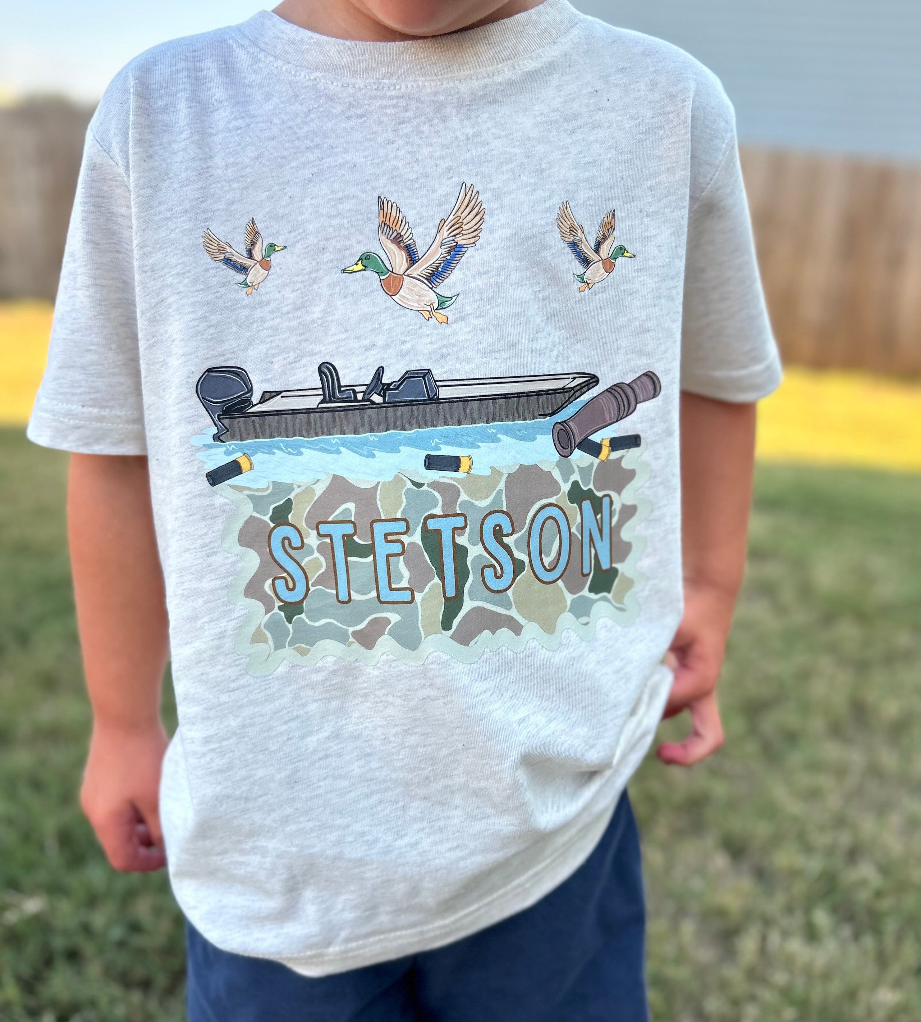 Duck Hunt Name Plate T-shirt - Custom