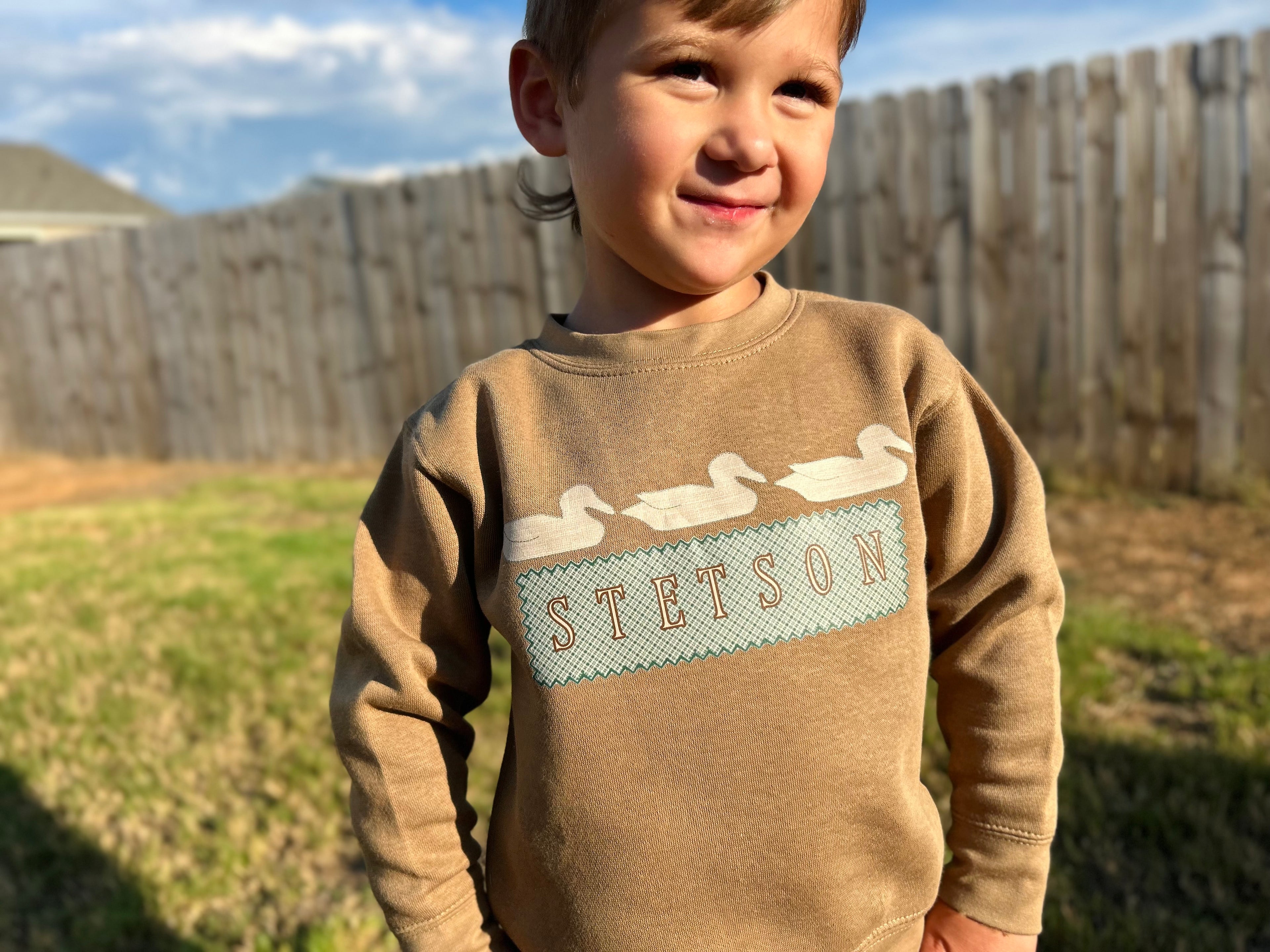 Wood Duck Name Plate Crewneck - Custom