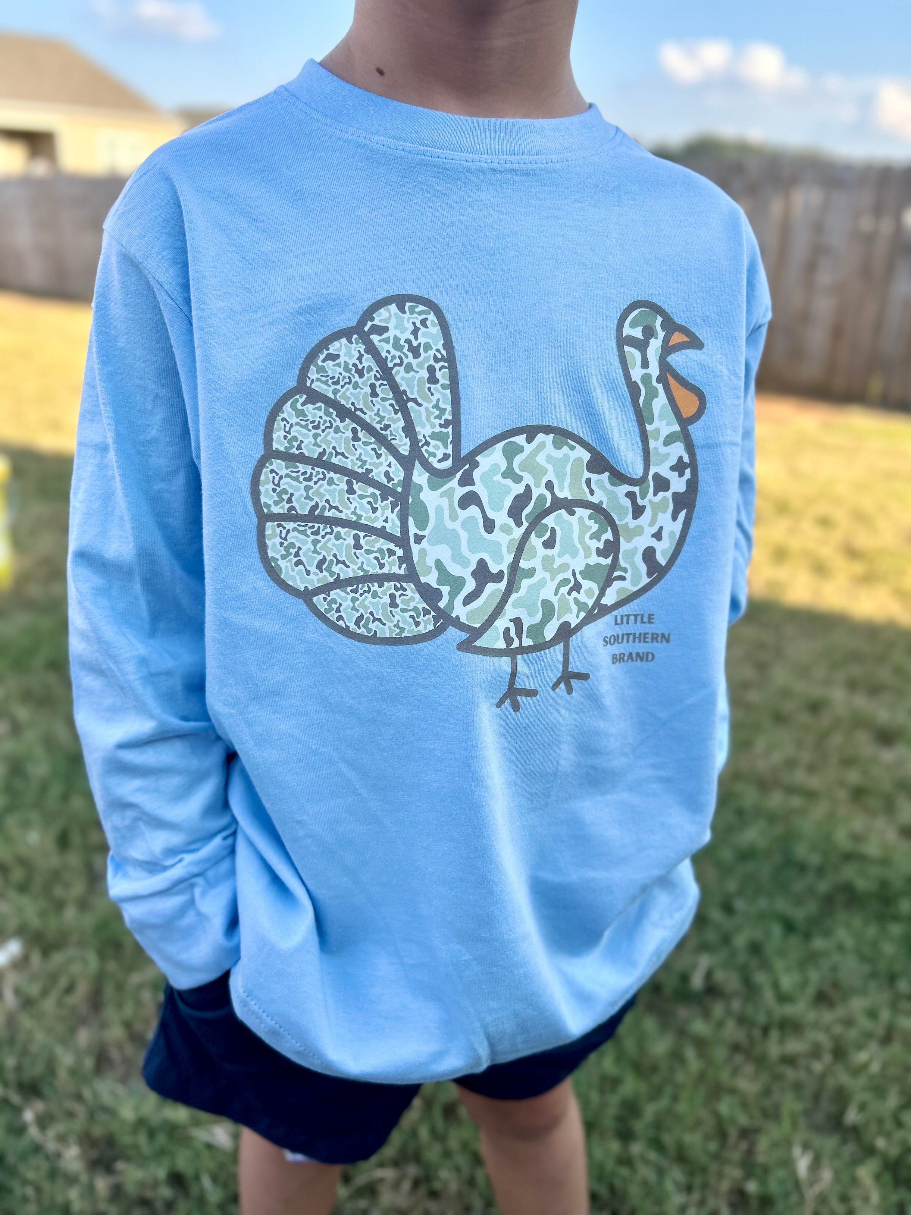 Camo Turkey - Light Blue