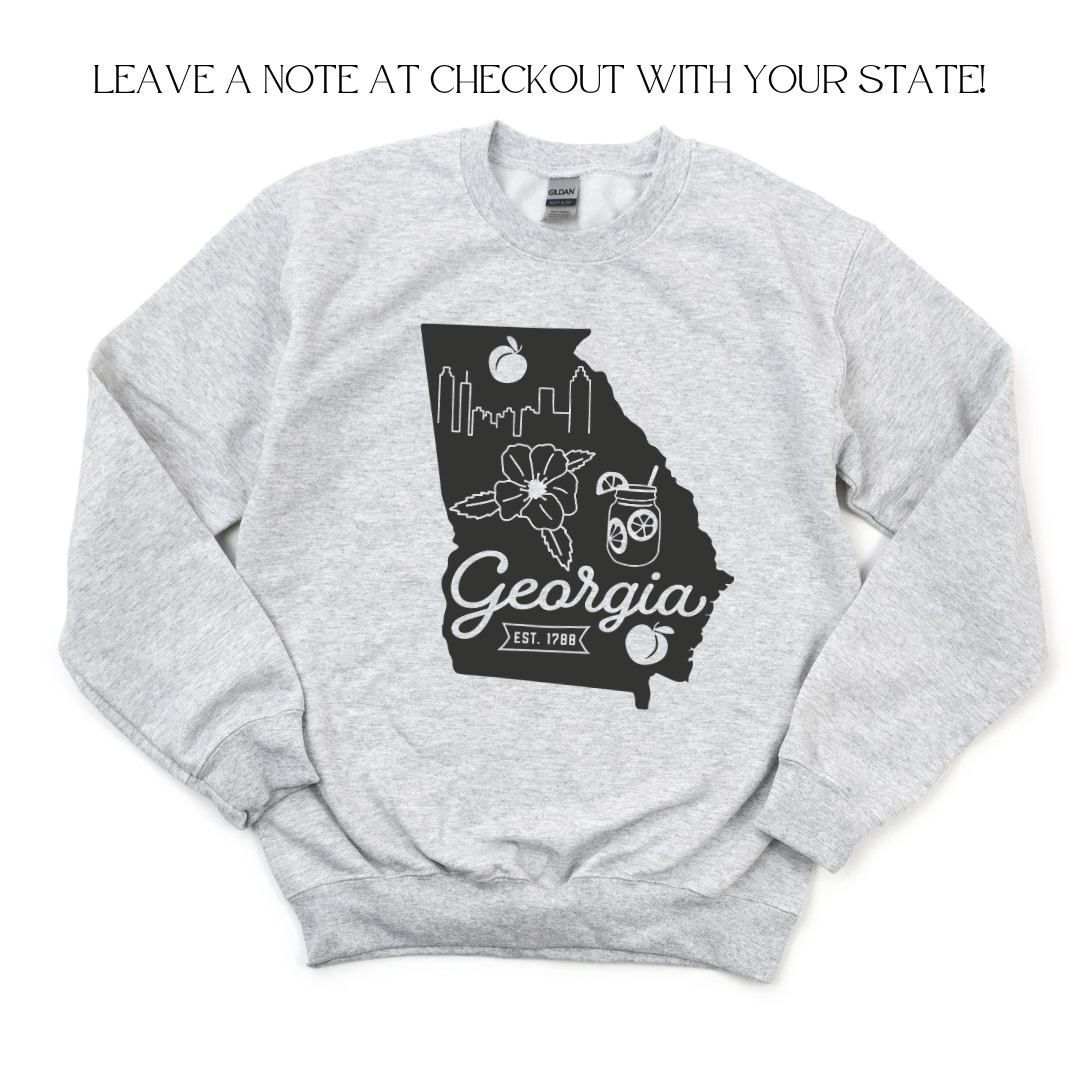 Custom State Crewneck