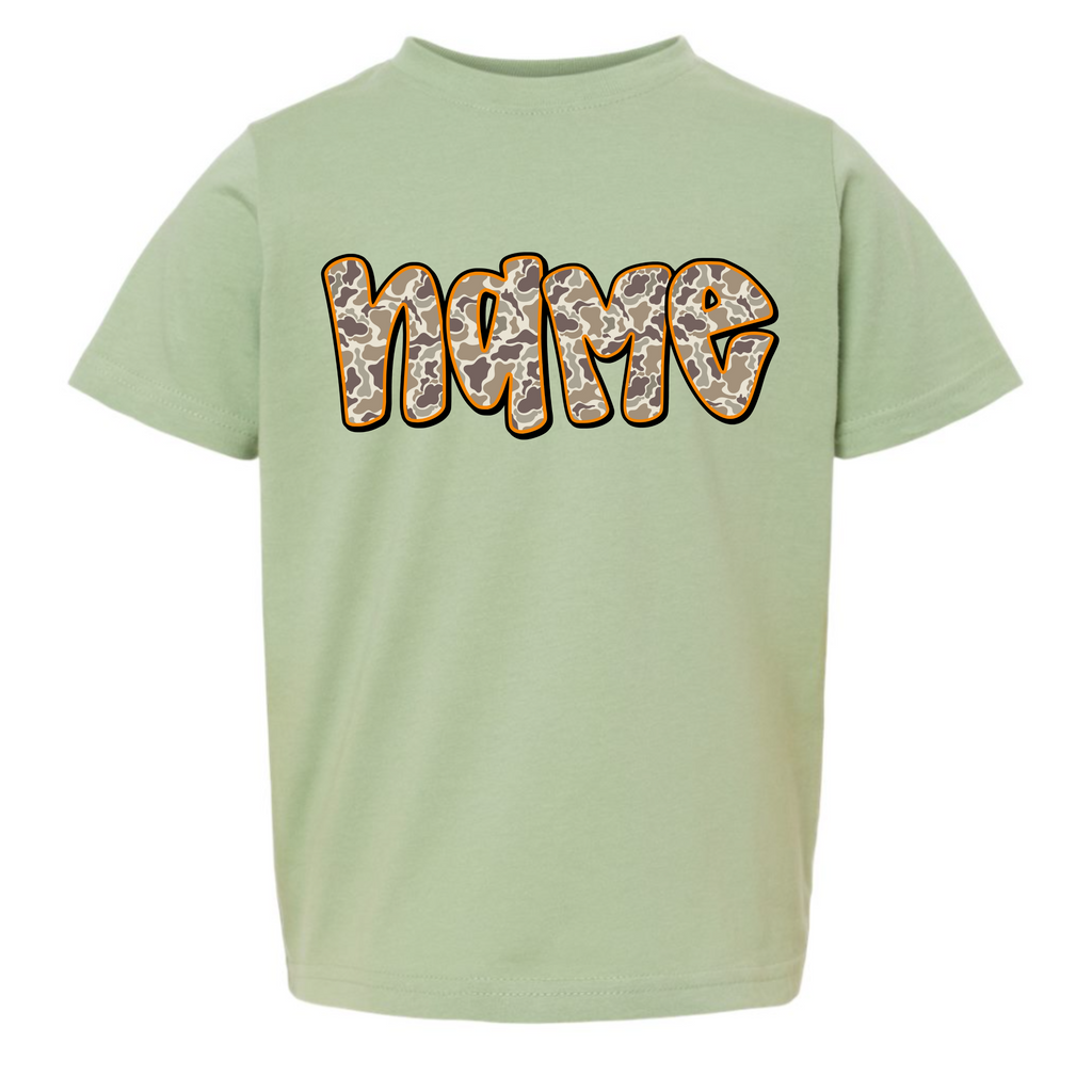 Old School Camo Name Tee - Custom