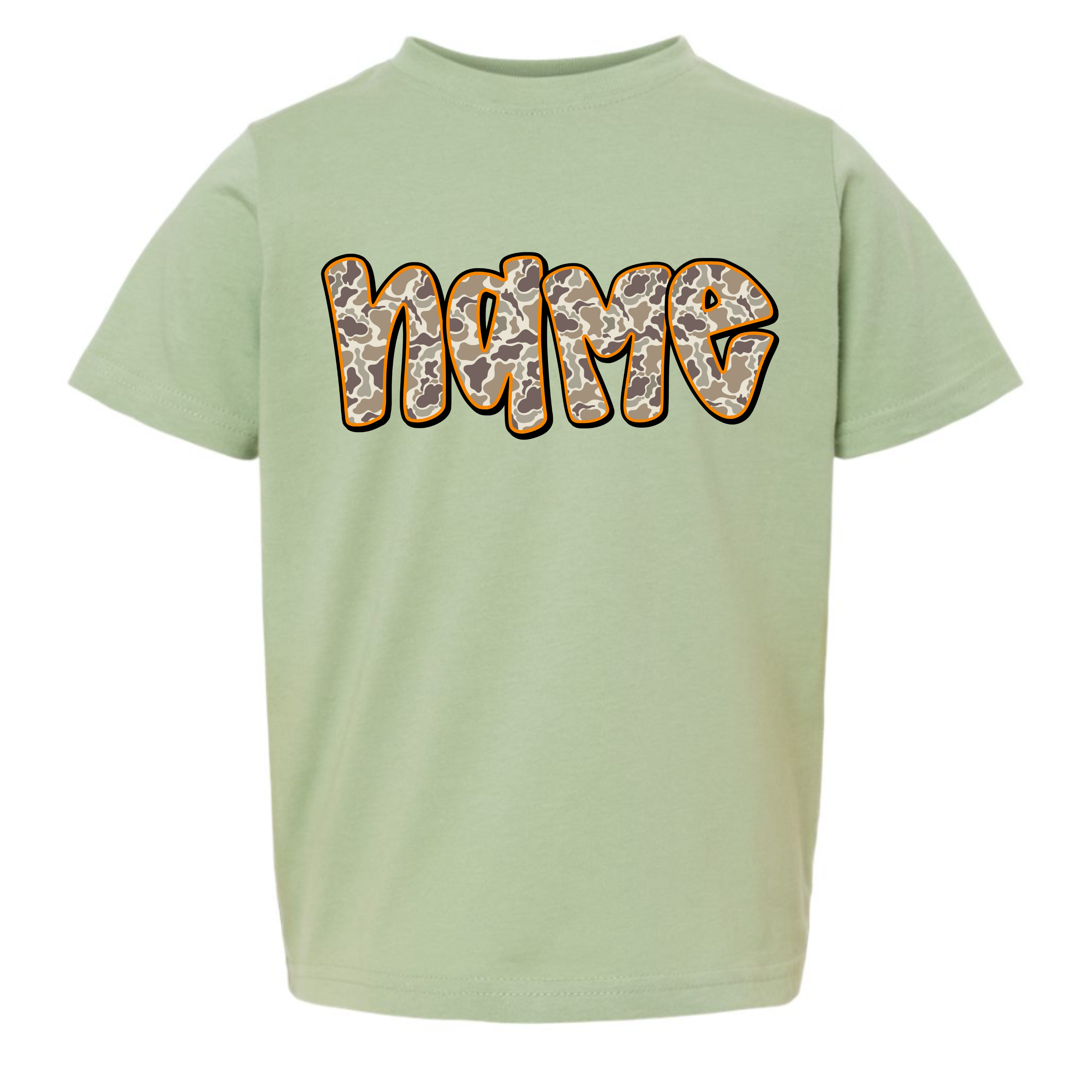 Old School Camo Name Tee - Custom