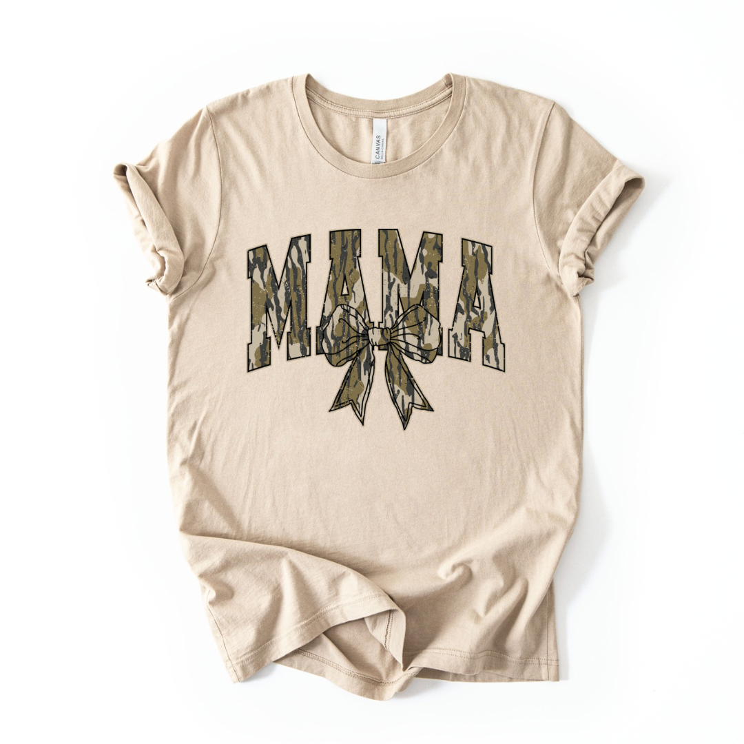 Bottomland Camo Bow Tee - Tan