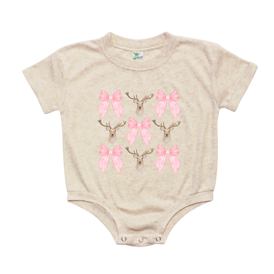 Bows & Bucks Bubble Romper