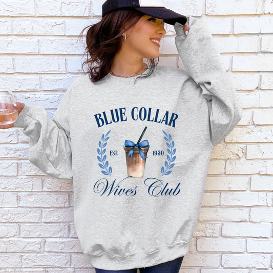 Blue Collar Wives Crewneck - Gildan