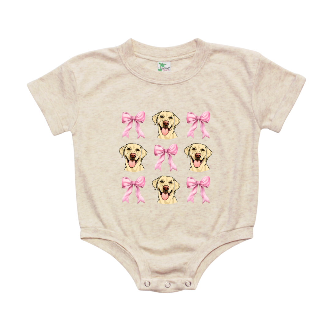 Yellow Lab & Bows Bubble