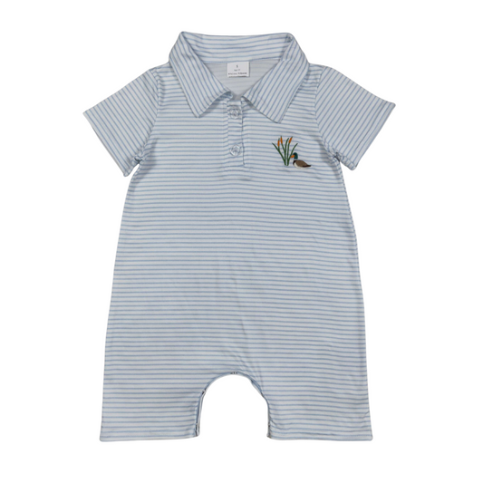 Striped Mallard Romper