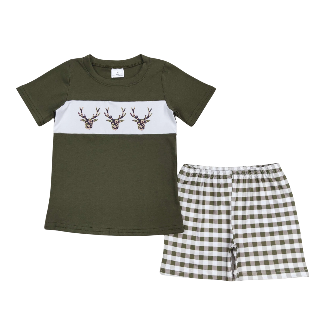 Deer Plaid Set