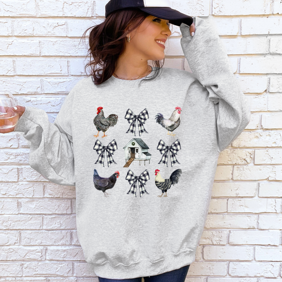 Chicken Couqette Crewneck - Gildan