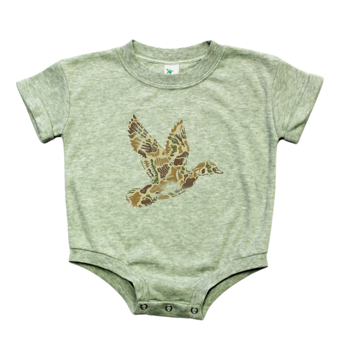Distressed Camo Duck Bubble