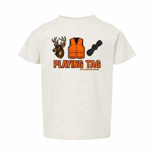 Playing Tag - Natural Heather