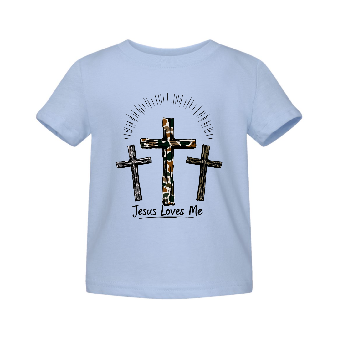 Jesus Loves Me Infant - Light Blue