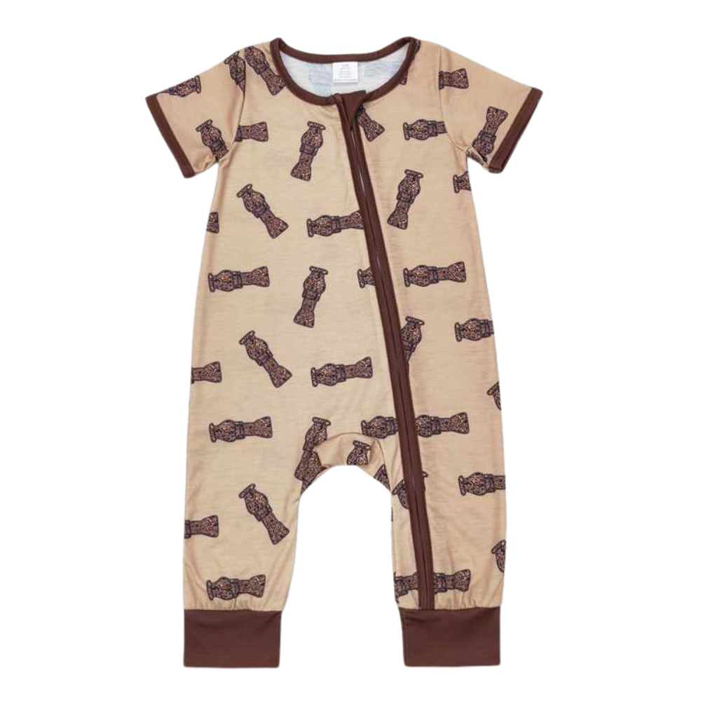 Beige Duck Calls Play Romper