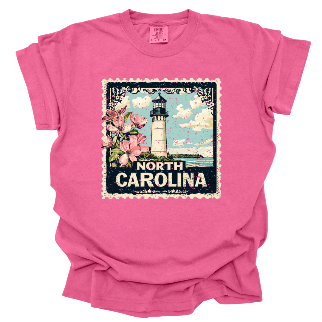 North Carolina Stamp Shirt - Crunchberry