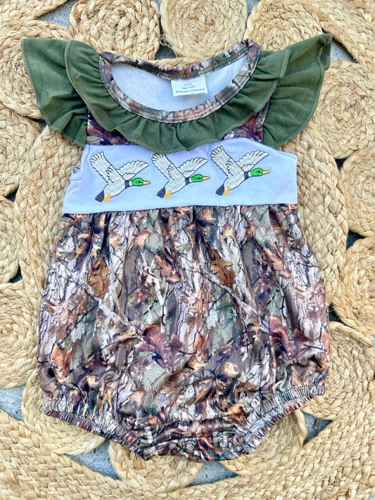 Flying Mallard Girls Romper