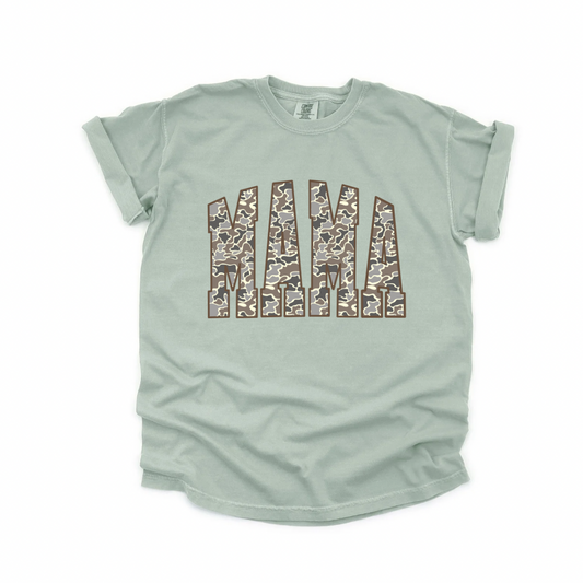 Vintage Retro Camo Comfort Colors - Bay