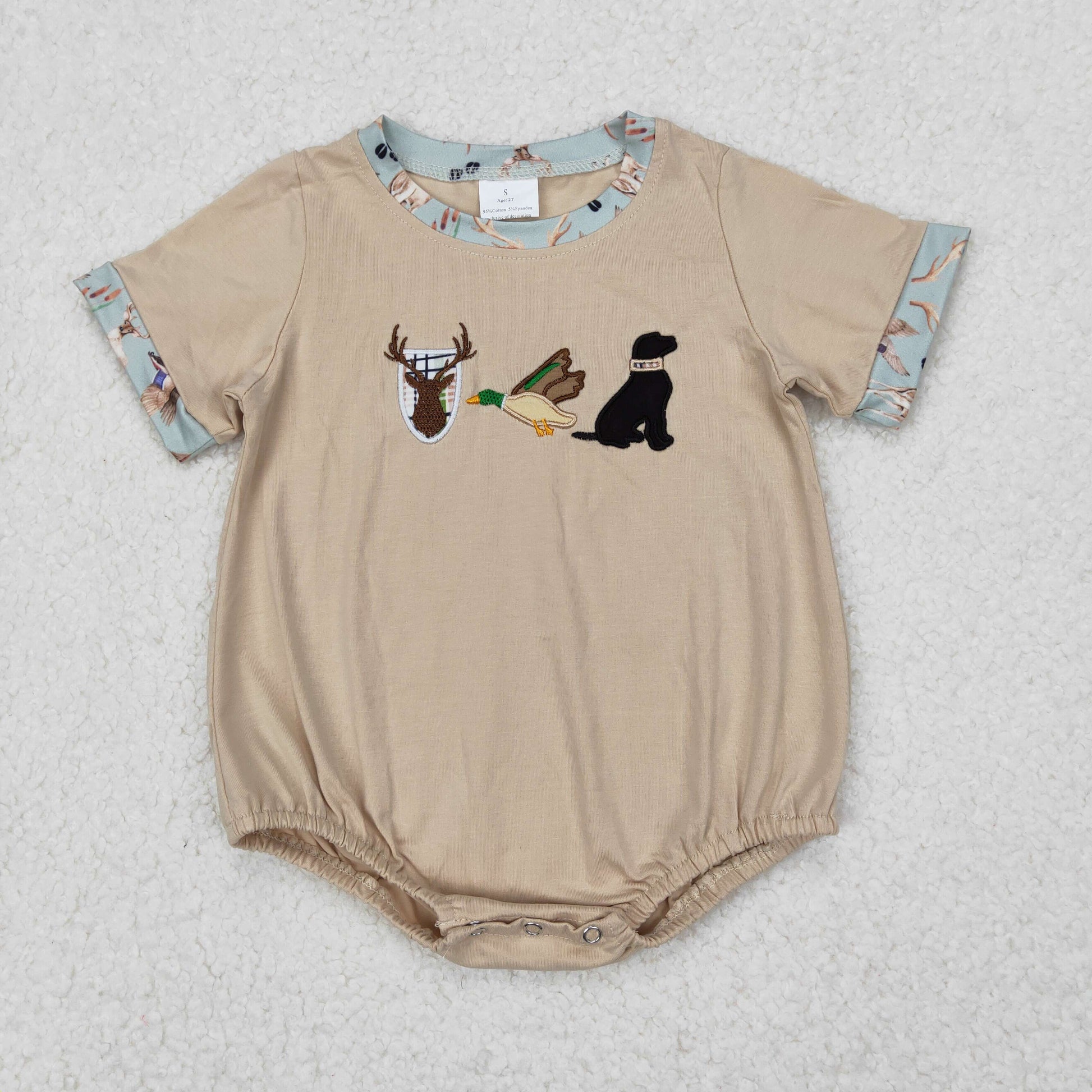 Embroidered Deer, Duck & Puppy bubble