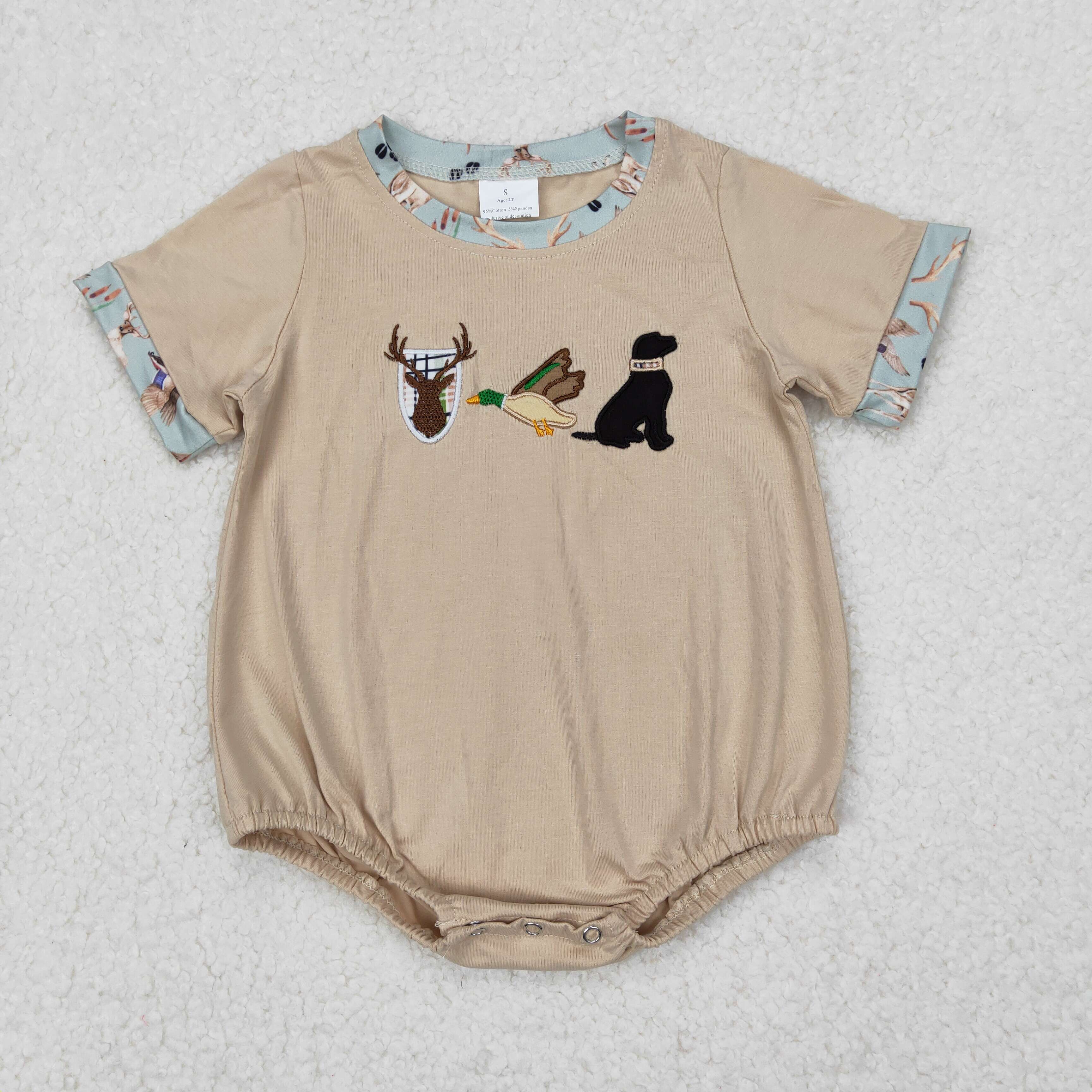 Embroidered Deer, Duck & Puppy bubble
