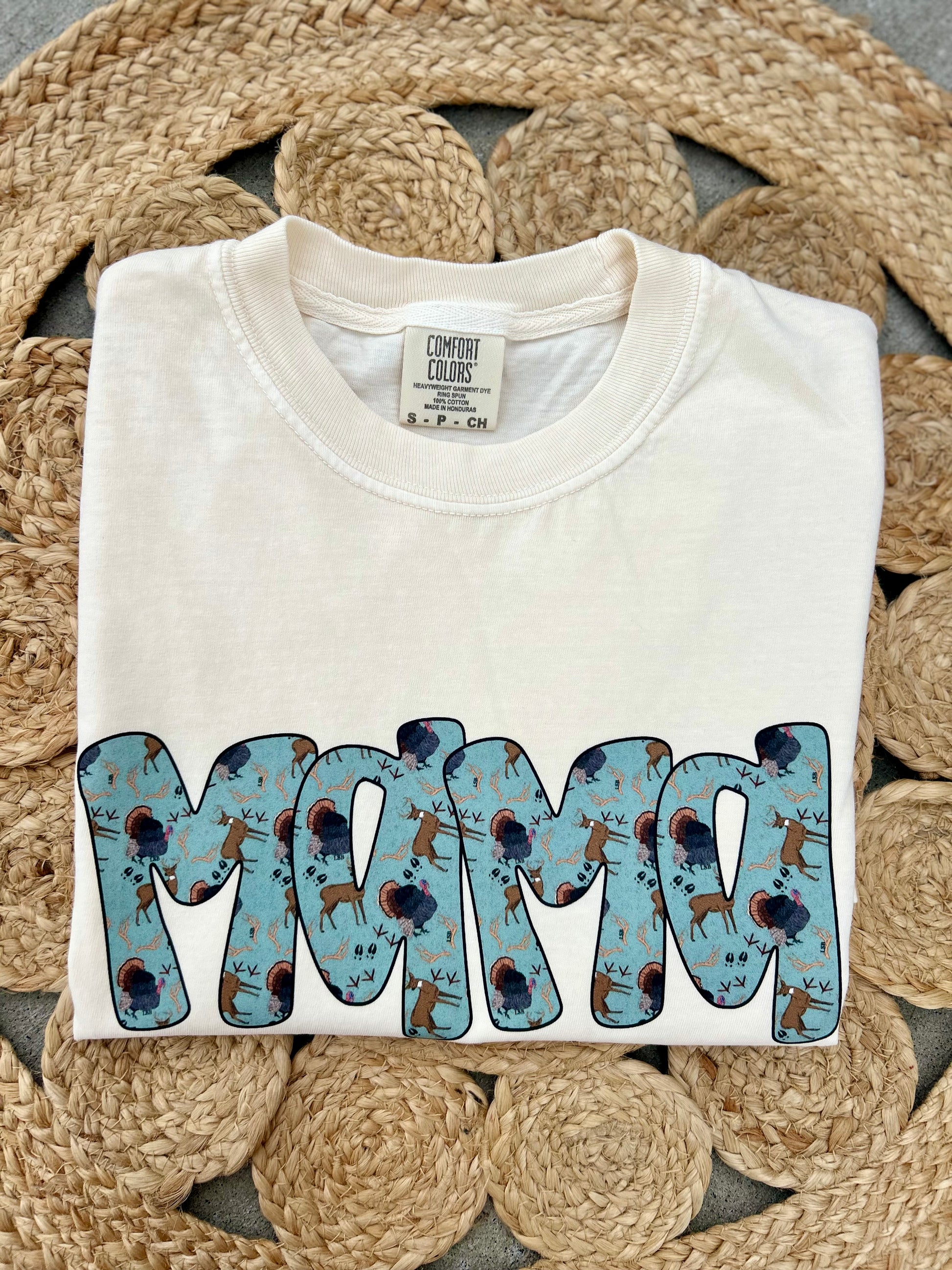Deer & Turkey MAMA Tee - Ivory