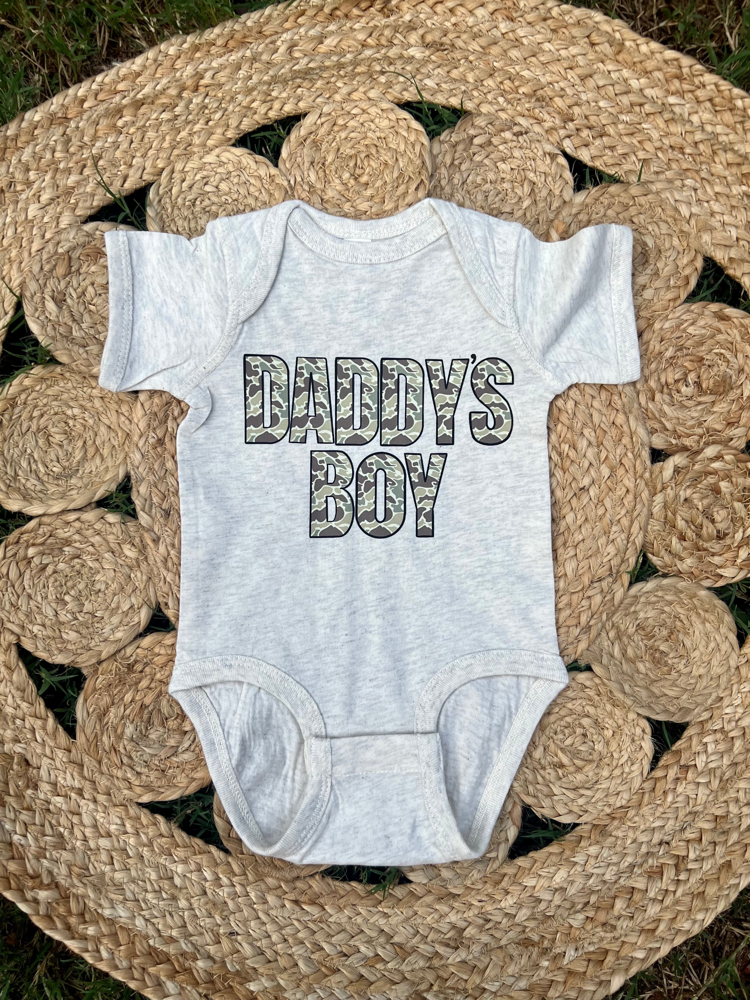 Old School Daddy’s Boy Onesie - Oatmeal