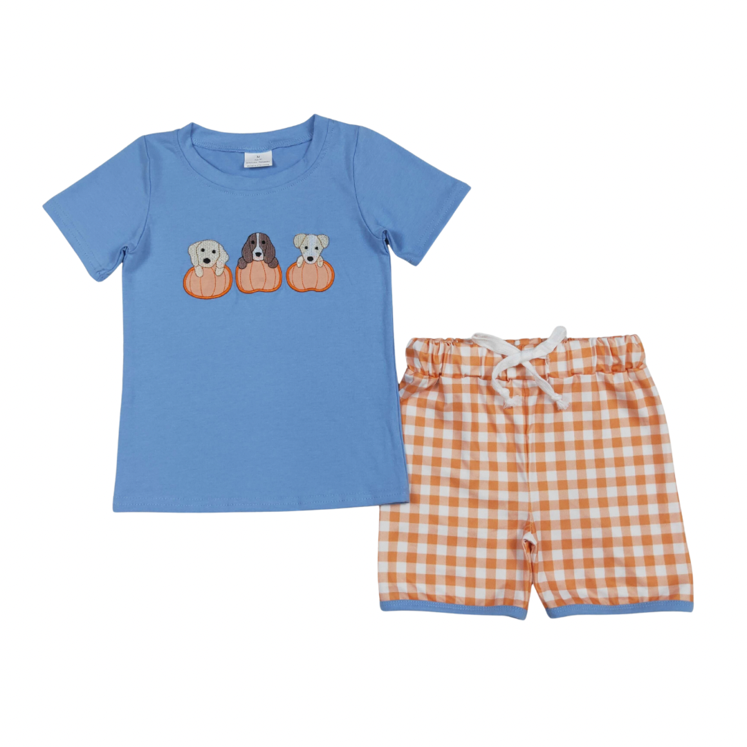 Halloween Puppies Shorts Set