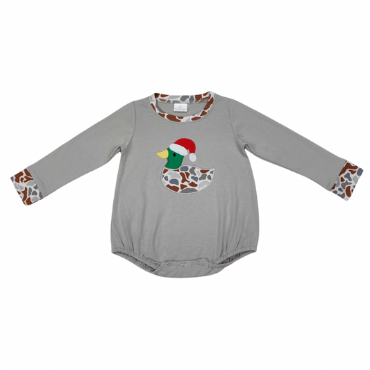 Christmas Mallard Long Sleeve Romper