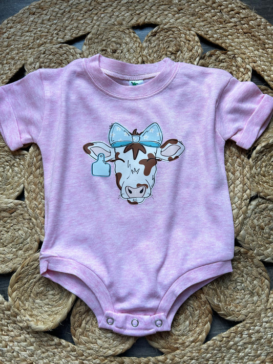 Retro Cow Pink Bubble - 0/3